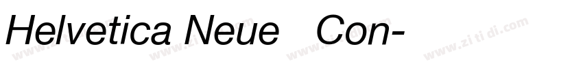 Helvetica Neue   Con字体转换